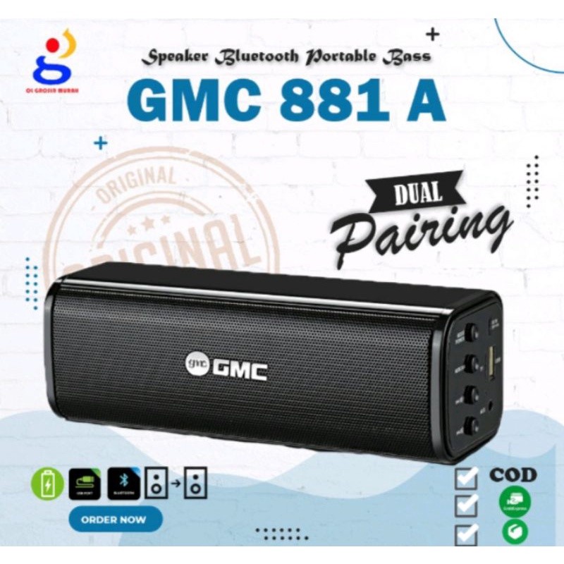 speaker bluetooth gmc 881a