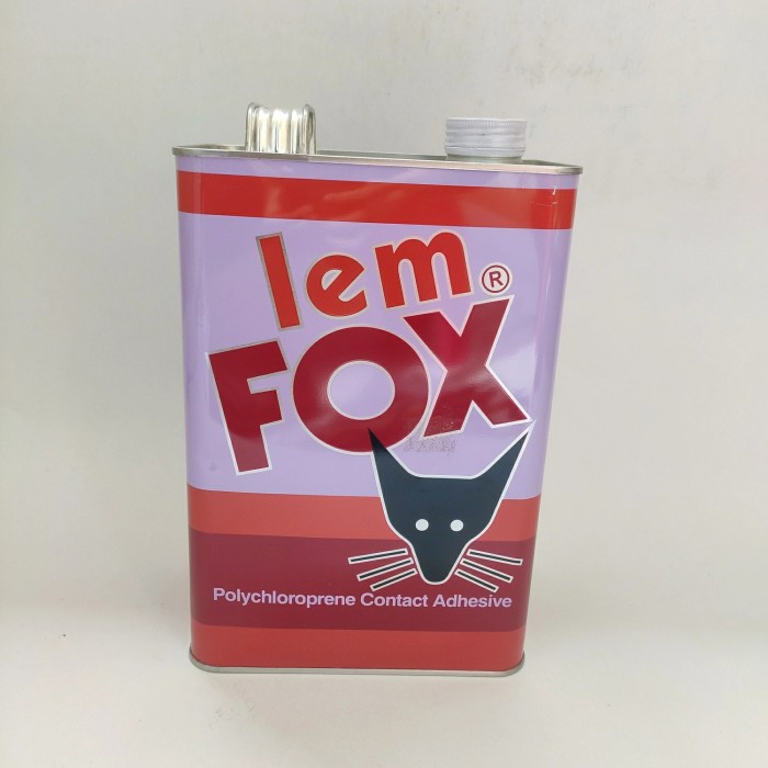

2.5 KG / FOX LEM KUNING KAYU KARET KULIT PER KALENG