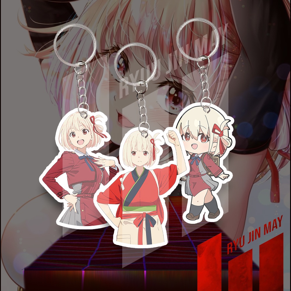 Gantungan Kunci / Keychain / Gantungan HP - Lycoris Recoil - Chisato