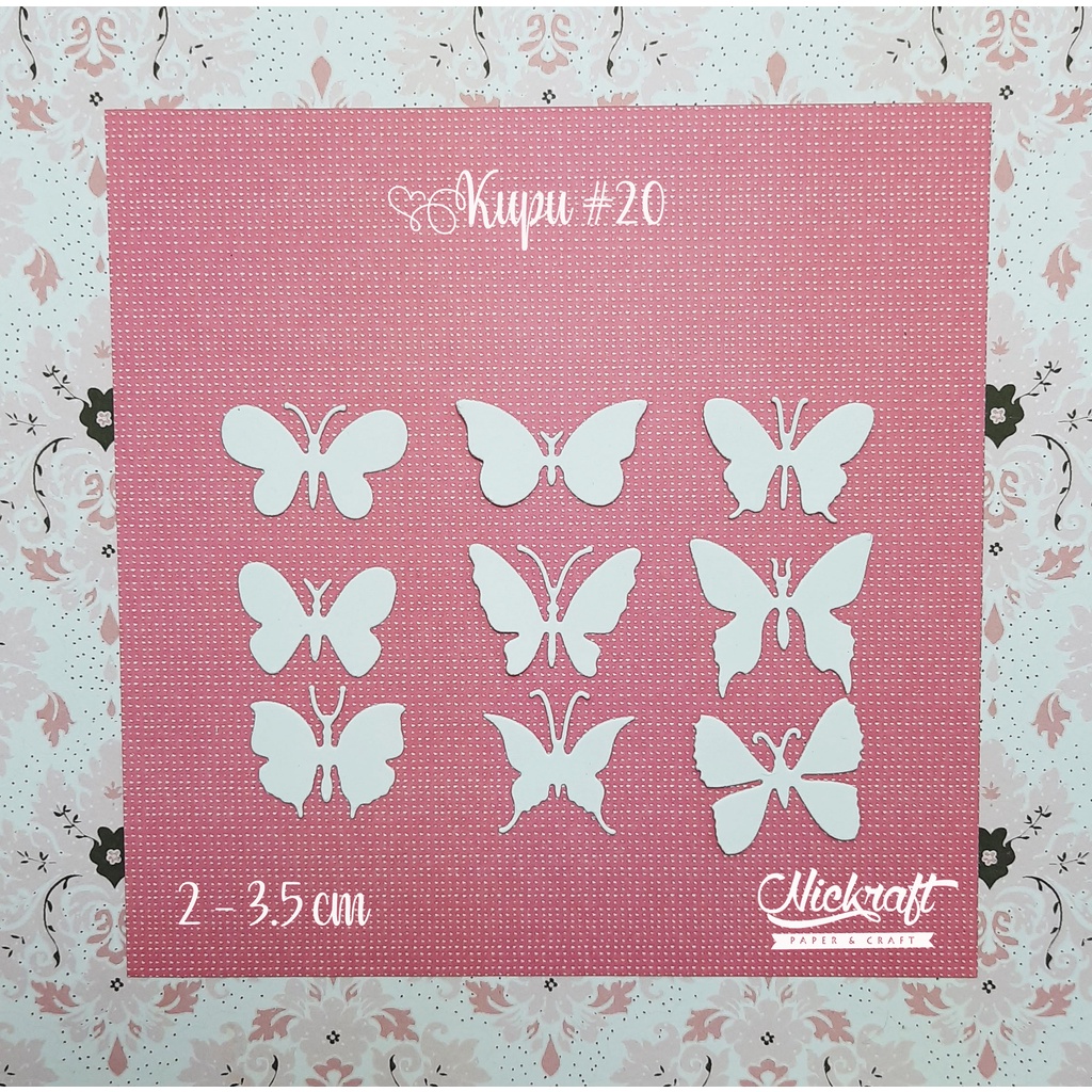 

KUPU #20 - Bahan Scrapbook Kupu Kertas Butterfly Butterflies