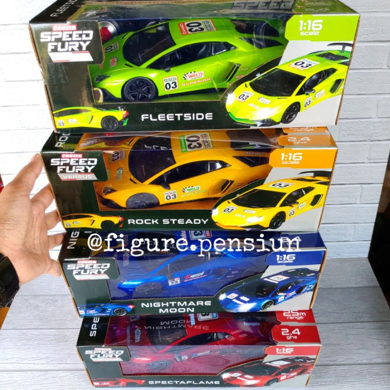 RC CRUZER SPEED FURY VERSUS REMOTE CONTROL SCALE 1:16 MOBIL REMOT DIECAST