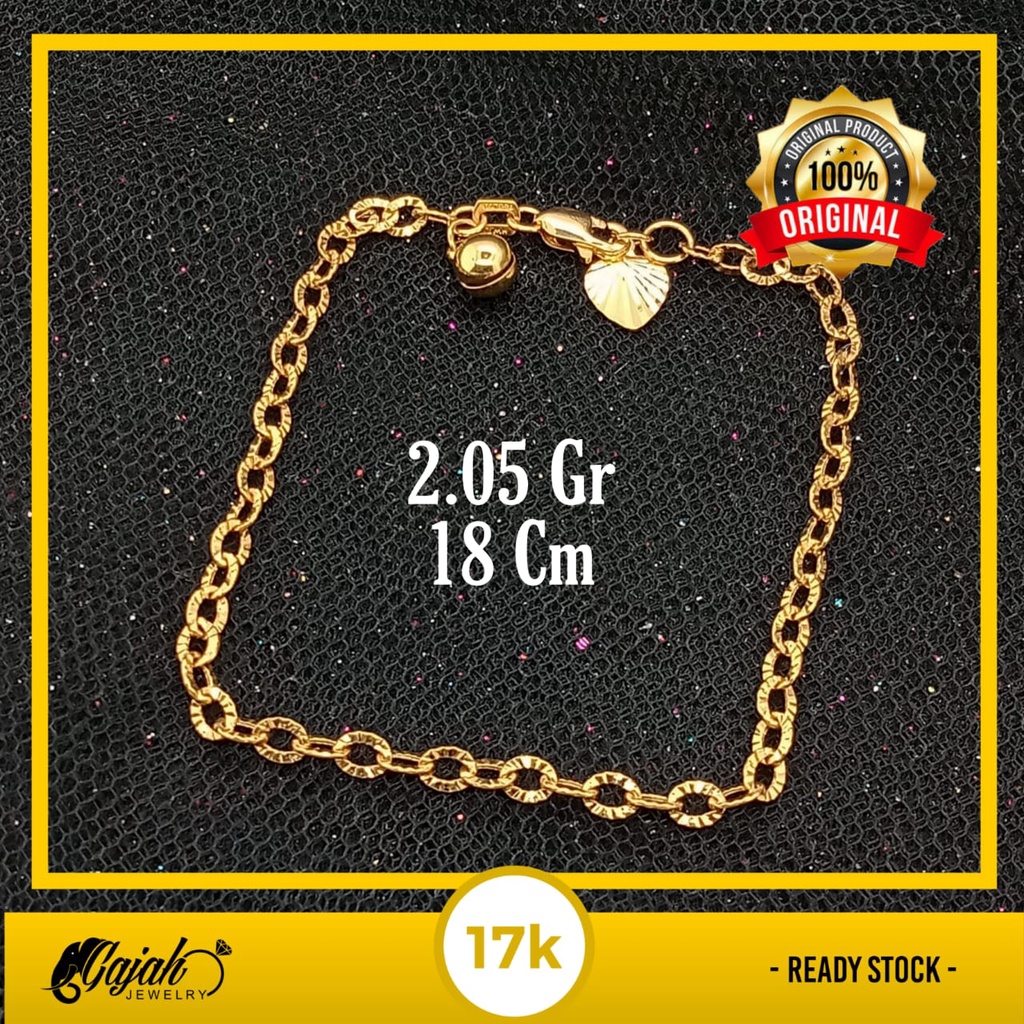 Gelang Emas 17 K - 2.05 gr Kadar 750 - 4042