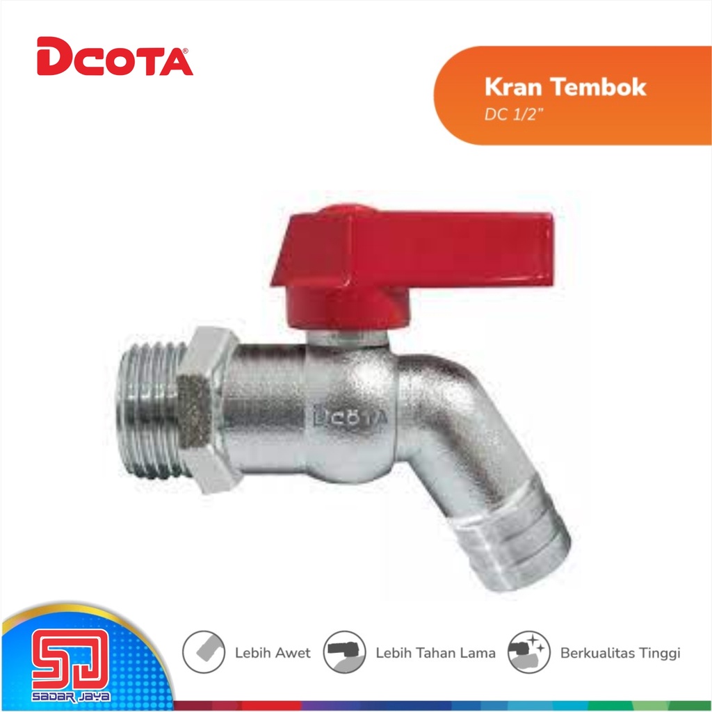 DCOTA DC Kran Taman Keran Tembok Murah Garden Tap Metal Babet 1/2&quot; 3/4&quot;