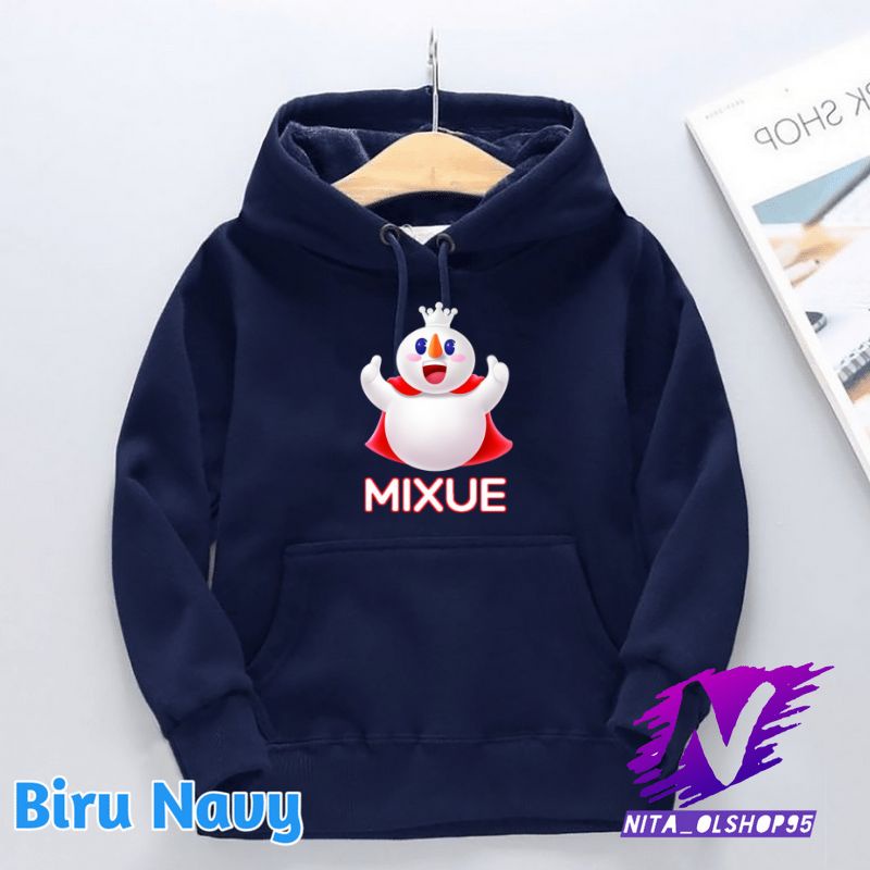 sweater hoodie anak mixue es krim