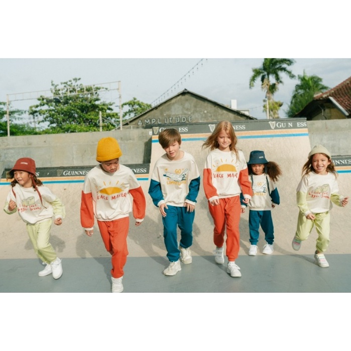 Bohopanna Looney Set 1-10 Tahun Setelan Panjang Hoodie Anak Color CBKS