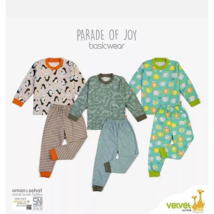 Velvet Junior Parade Of Joy Oblong / Kancing Bahu Tangan Panjang + Celana Panjang