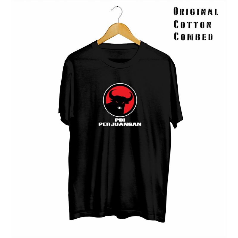 KAOS COMBAD 30S PDI PERJUANGAN/BANTENG MERAH