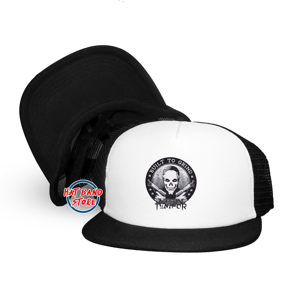 Topi Snapback Mesin Tempur | Topi Trucker Mesin Tembur | Topi Band Metal