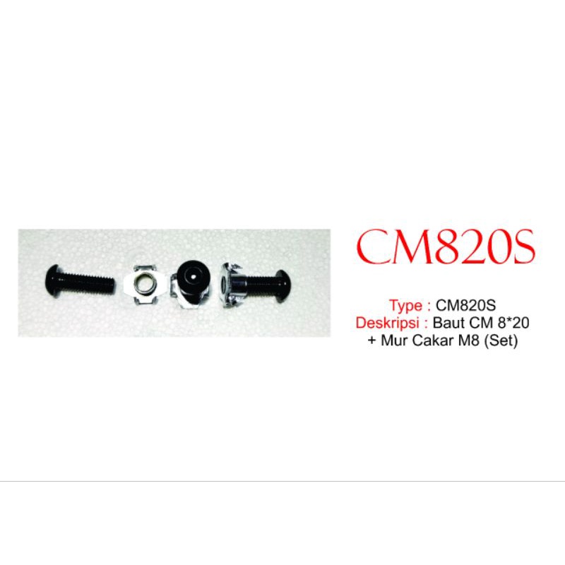 baut hitam CM820S baud L mur cakar skrup box speaker baud ampifier plus arga tertera per set