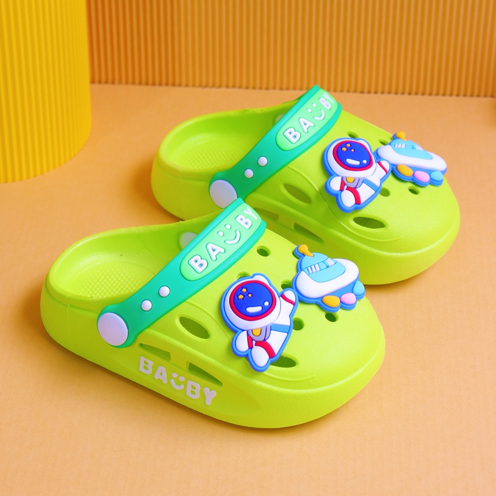 PROMO 10.10 PUNCAK Okaybaby B254 Sendal Sandal Slop Import astronot Anak Laki-laki Perempuan