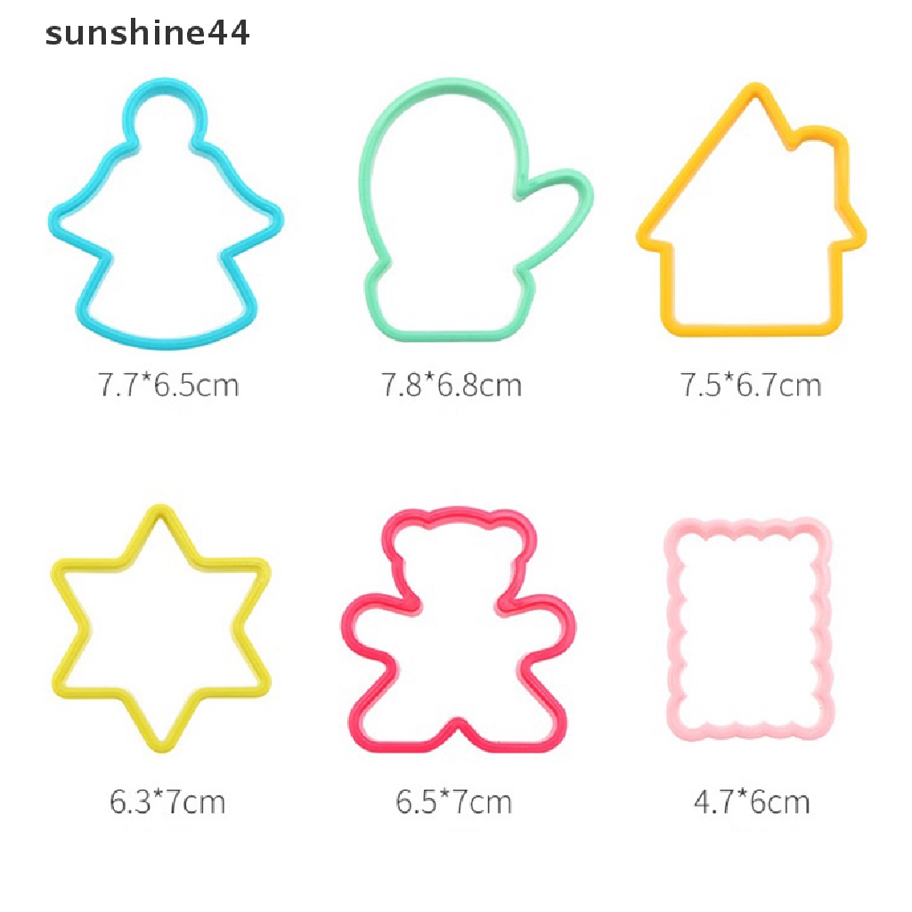 Sunshine 12Pcs Christmas Cookie Cutter Gingerbread Cetakan Pohon Xmas Natal Kue Deco.