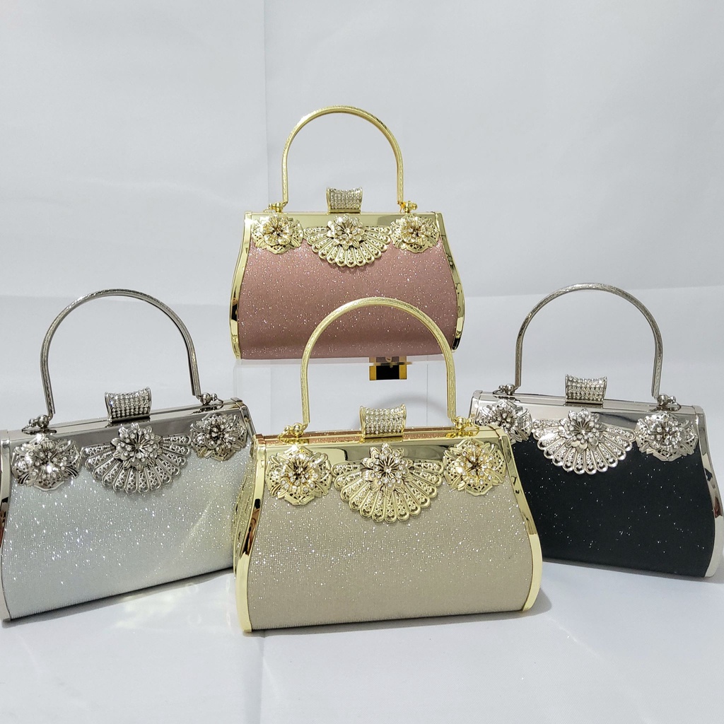 FARNELL -  Tas Kondangan Ukuran Besar Clutch Pesta Diamond 2919/2921/2903/2906/2933/2927 Mewah Cantik Muat HP