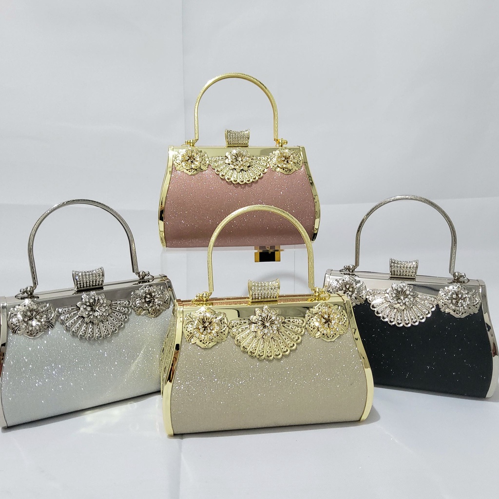 Tas Kondangan Ukuran Besar Clutch Pesta Import Diamond Farnell 2919/2921/2903/2925/2906 Mewah Cantik Muat HP