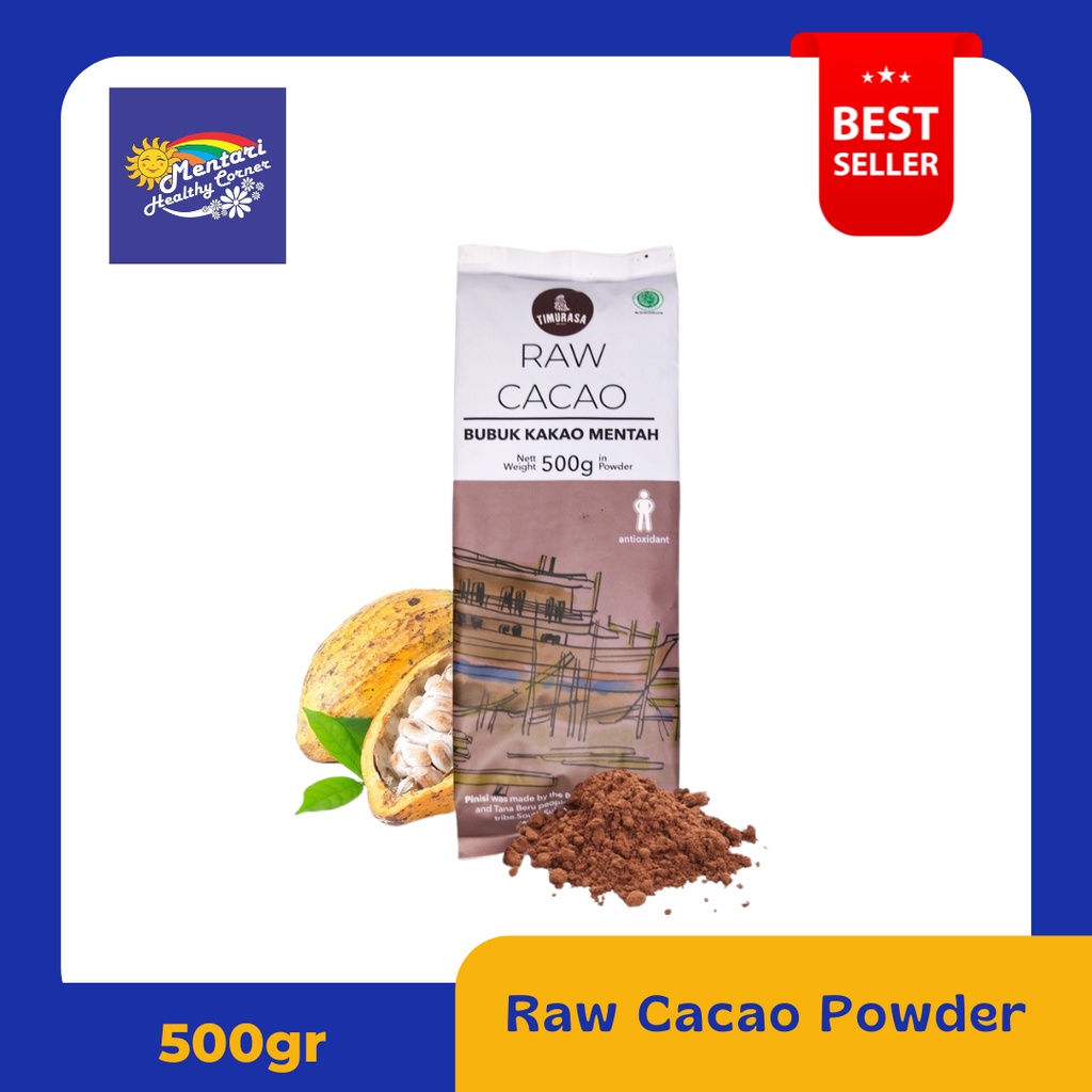 Timurasa Raw Cacao Powder 500gr / Bubuk Coklat Kakao 500gr