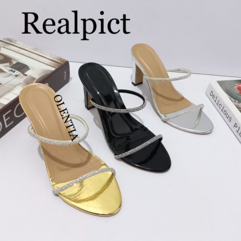 Sendal Wanita heels 9cm Jely import IW 04