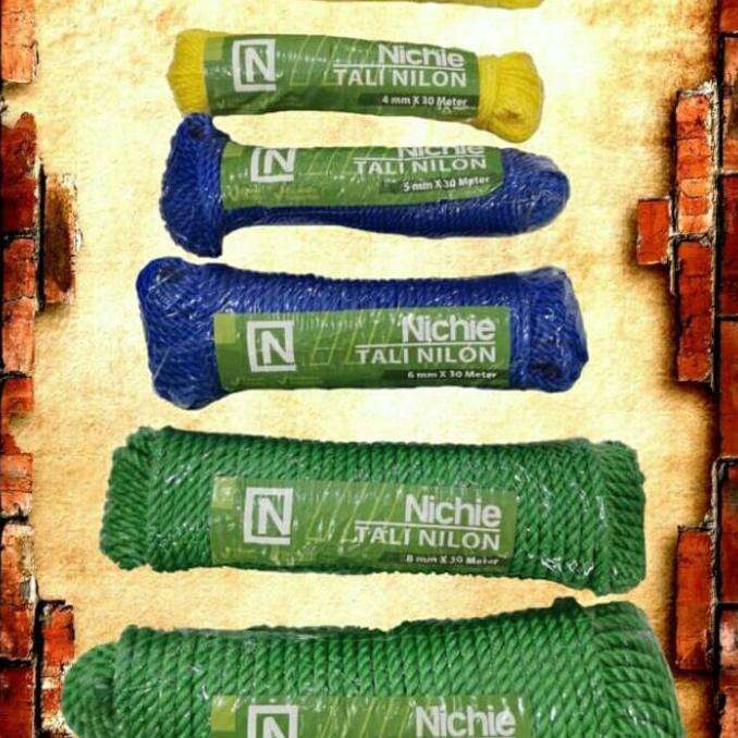 TALI TAMBANG NILON NICHIE 4MM x 30 meter flashar66 Ayo Beli