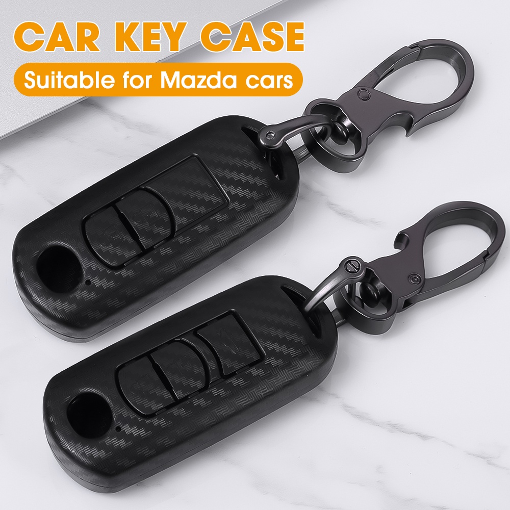 Case Kunci Frosted Untuk Mazda/Sarung Kunci Mobil Mazda 2 /3 /5 /6/Key Case Mazda Miata MX5