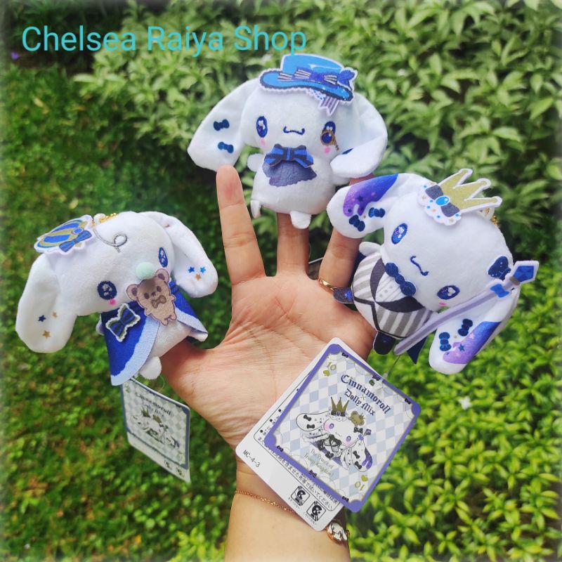 Boneka Jari Sanrio Cinnamoroll and Milk Dollymix 8cm Cinamorol Cinamoroll Cinnamonroll Kawaii
