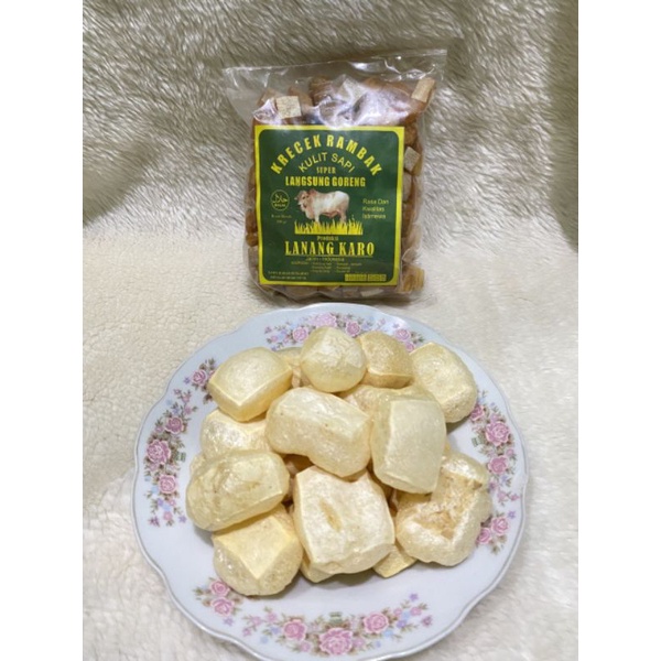 

Krupuk Krecek Rambak Kulit Sapi Premium khas Mojokerto