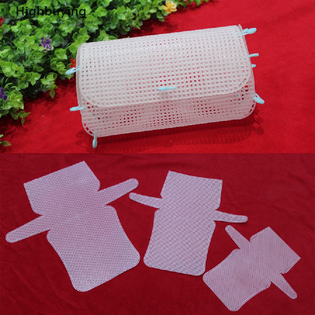 Hbid Knitg &amp; Woven Plastic Mesh Sheet Chenille DIY Aksesoris Tas Knit Helper Glory