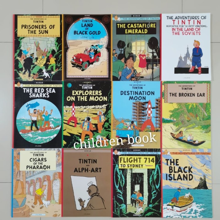 

komik tintin inggris, Buku besar, segel