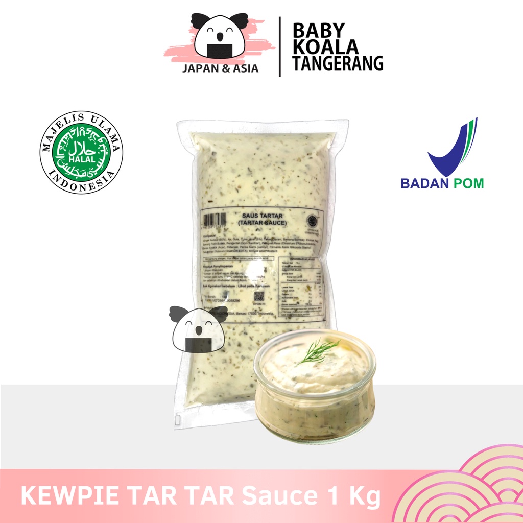 

KEWPIE Cooking Sauce Tartar Mayo 1 Kg │ Saus Tar Tar Cocolan Saos Tar-tar.