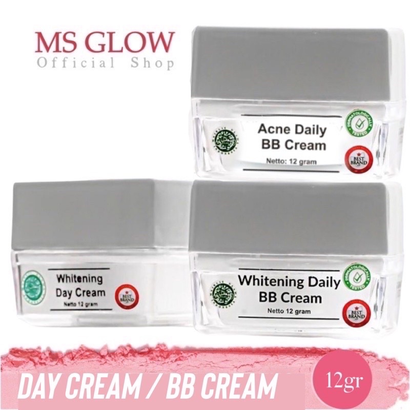 MS GLOW Day Cream Whitening  Atau Cream Siang Ms Glow