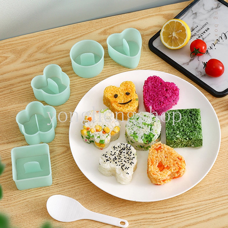 Cetakan Sushi / Onigiri / Bola Nasi / cookie / Roti / sandwich DIY Desain Kartun Lucu Kreatif Untuk Anak