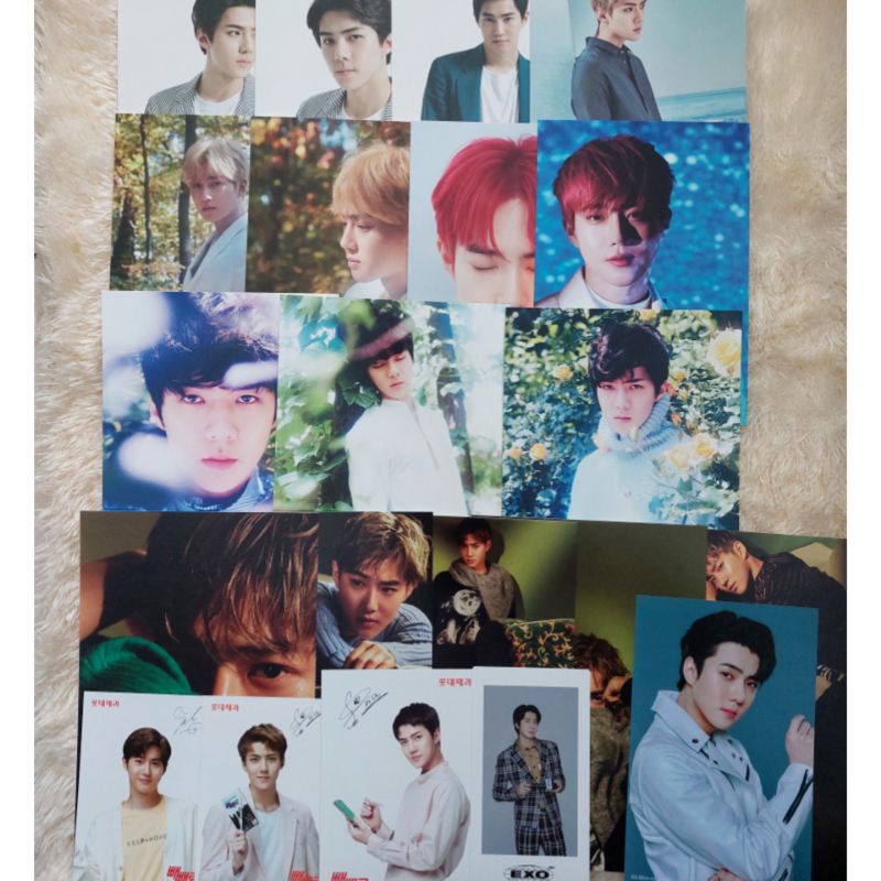 EXO SEHUN SUHO POSTCARD LOVE CONCERT IN DOME JAPAN ELYXION NATREP SYNNARA DFTF EXOCLUSIVE PEPERO PC