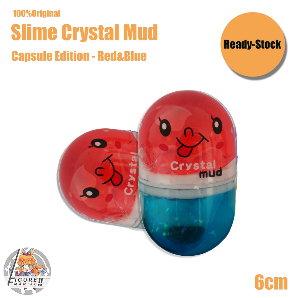 Mainan Anak - Slime Mini Capsule Edition Import Premium Slime Lucu Cute Slime Aman Crystal Mud Polkadot Balls