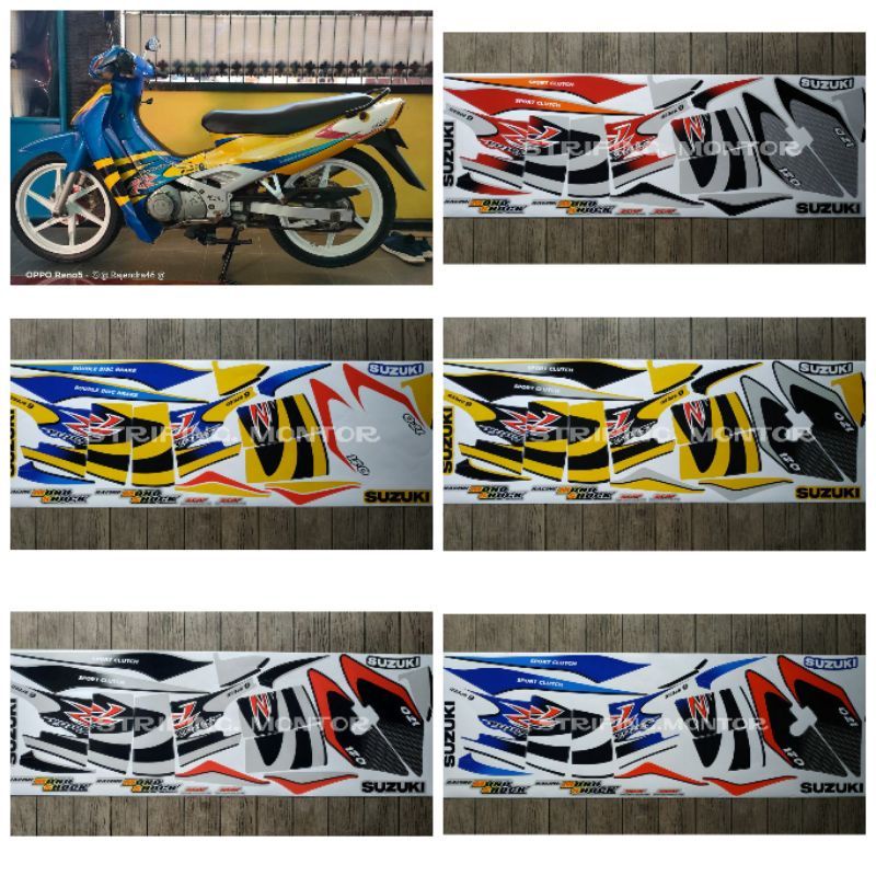 striping satria 2002 ORIGINAL kualitas terbaik stiker montor satria 2002