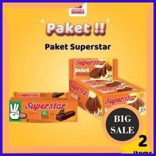 

perkakas paket wafer coklat superstar dan superstar snap snaps 2ZJN23