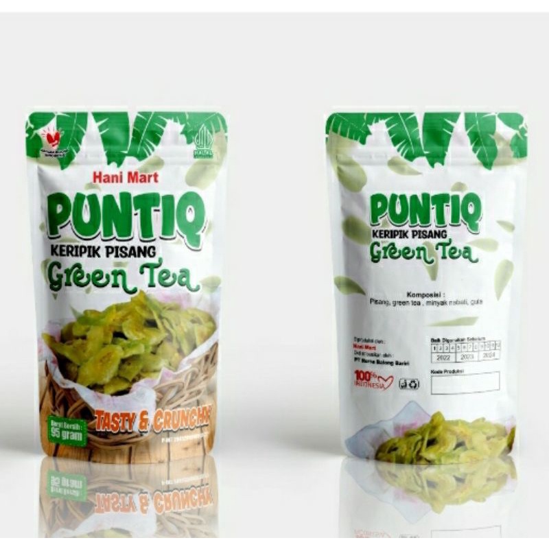 

Keripik pisang green tea (PUNTIQ) oleh oleh dari Lombok