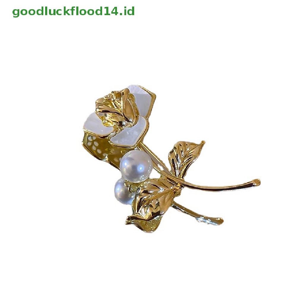 [GOOGFOUR] Bros Bunga Mawar Untuk Wanita Pria Kecantikan Flower Brooch Pin Hadiah Aksesoris [TOP]