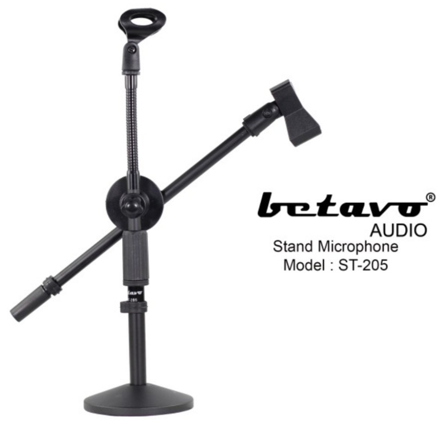 Stand Mic ST205 Betavo Stand Microphone Meja ST-205 Original