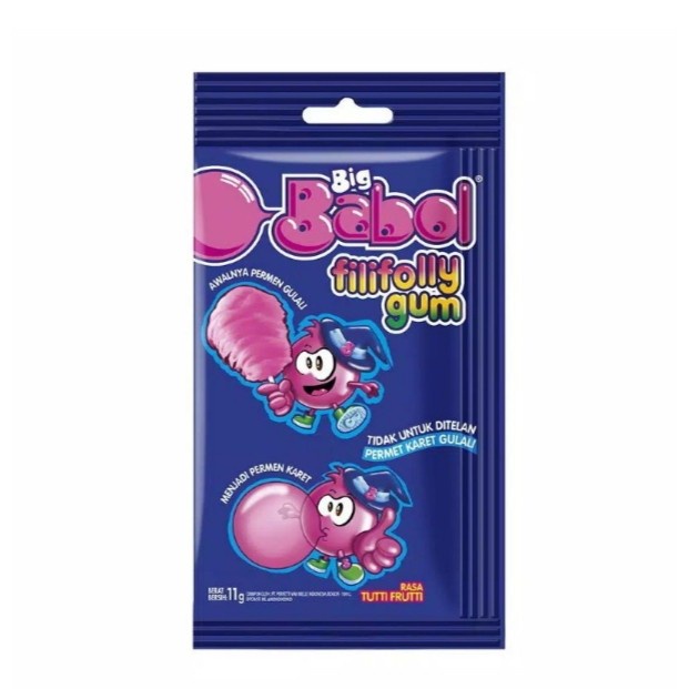 

Big Babol Filifolly Gum Permen Karet Tutti Frutti 11 gr