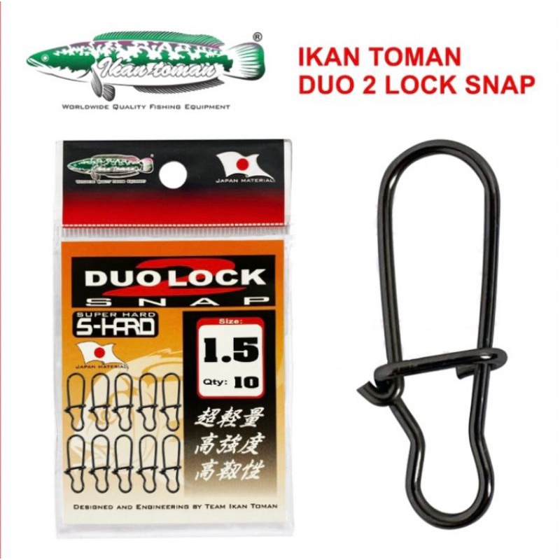 duo lock snap fishing ikan Toman / nice snap ikan toman