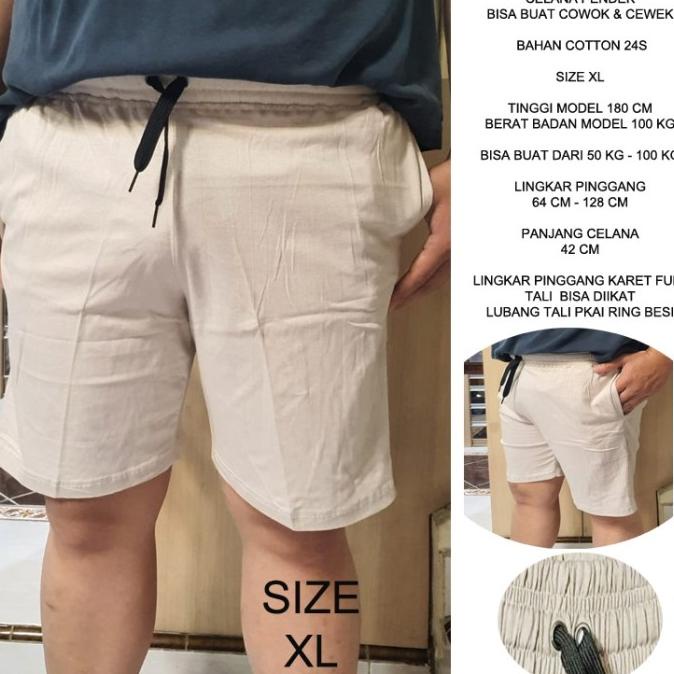 Celana Pendek Santai & Jalan Pria (selutut) size XL