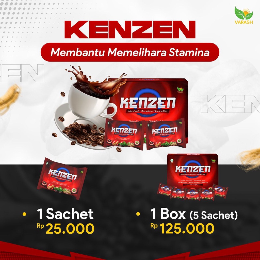 

KENZEN KOPI UNTUK STAMINA - KOPI KENZEN 1 SACHET I 1 BOX