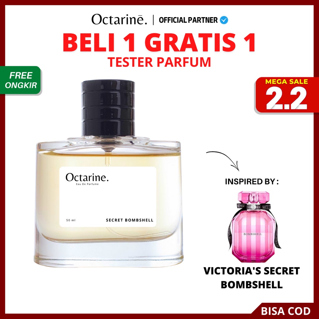 Octarine - Parfum Wanita Tahan Lama Aroma Manis Lembut Inspired By SECRET BOMBSHELL | Parfume Farfum Perfume Minyak Wangi Cewek Cowok Murah Original