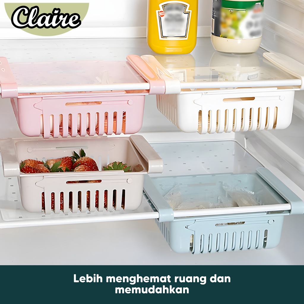 WADAH PENYIMPAN DI KULKAS / KERANJANG SERBAGUNA / KERANJANG WARNA