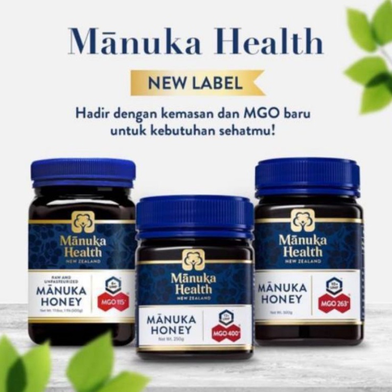 

MANUKA HEALTH Honey MGO 263+ / MGO 400+ / MGO 115+ Madu Manuka 250-500 gr