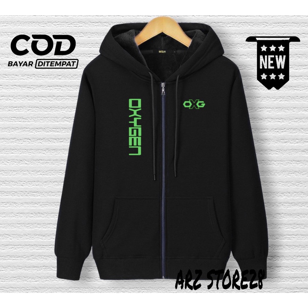 Terlaris  Free Jaket Resleting Text Hijau Stabilo Oxyigen 021 Sweater Distro Termurah Hoodie Terbaru