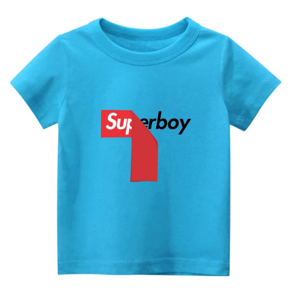 Hzl_outfit Kaos Baju Anak Laki Laki Super Boy Baju Kaos Anak Laki Laki COD