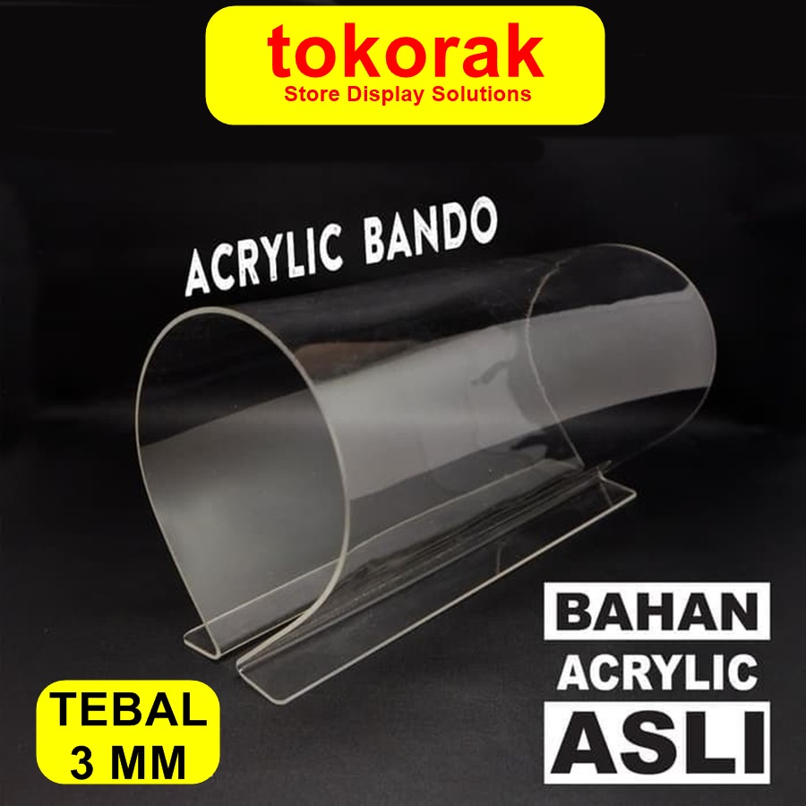 ACRYLIC TEMPAT BANDO AKRILIK ASLI MIKA STAND HEADSEAT