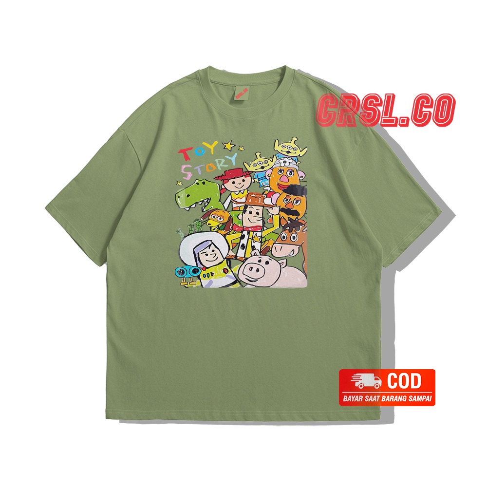 KAOS CRSL.CO // KAOS TOY STORY // KAOS TOY STORY WARNA WARNI // M-XXL