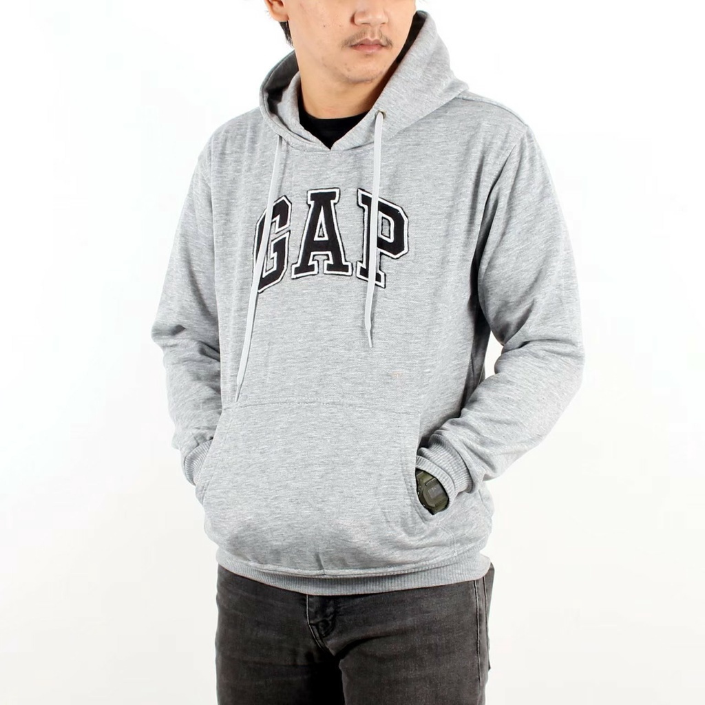 Hoodie GAP putih abu-abu / sweater Gap pria wanita / crewneck pria wanita kekinian / sweater easthet