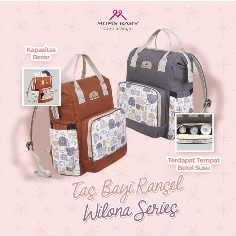 Mom’s Baby Tas Ransel Bayi Besar Model Annello Wilona Series - MBT 3051