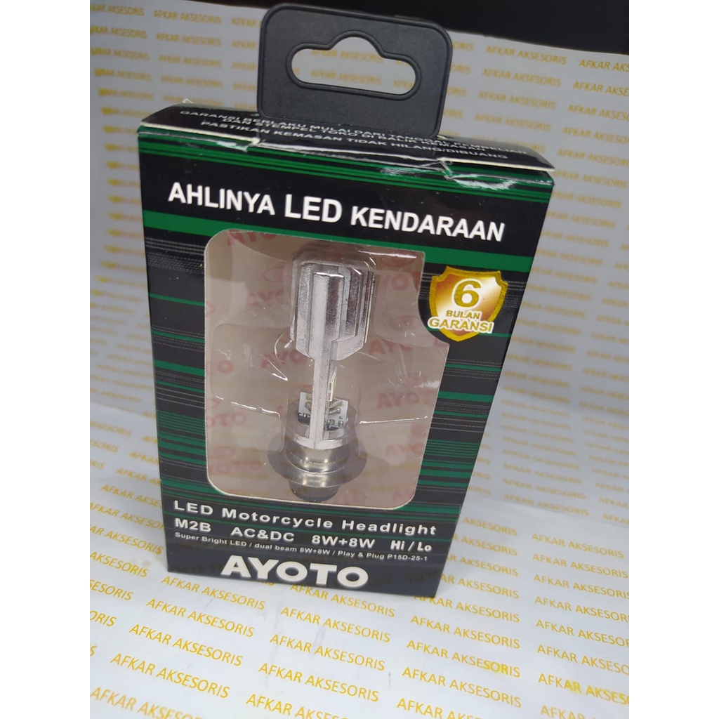 LAMPU LED AYOTO M2B H6 T19 BEBEK MATIC DUS HIJAU