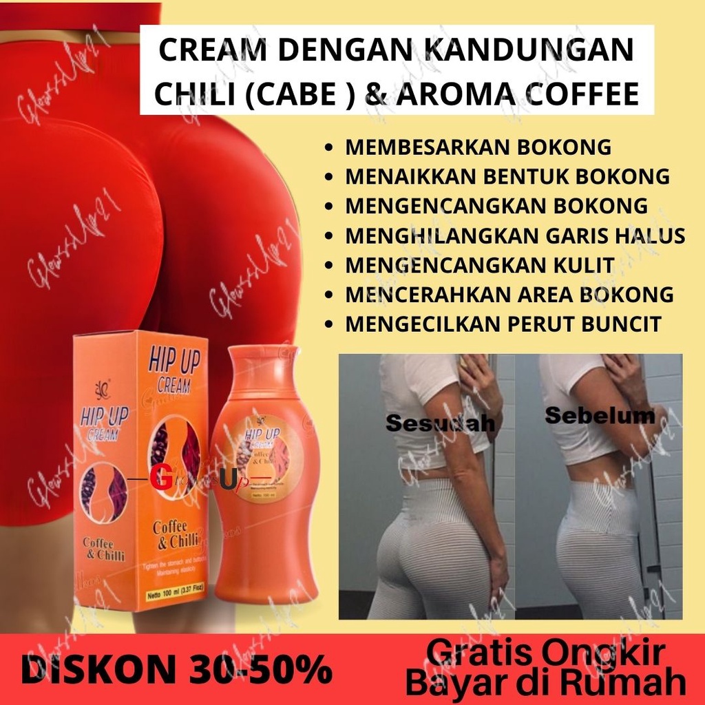 HIP UP CREAM SYB BPOM PEMBESAR BOKONG - CREAM PEMBESAR BOKONG HIP UP